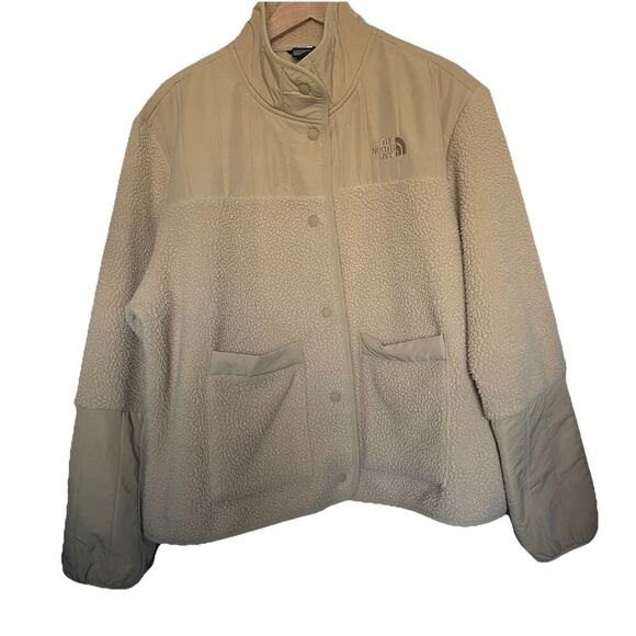 The North Face Cragmont Fleece Jacket Size XXL Khaki Outdoor Winter Soft - Picture 2 of 8